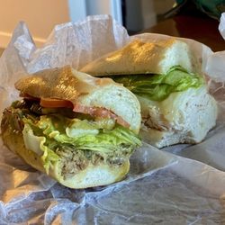 Chimichurri Pork and Turkey & Swiss sandwiches