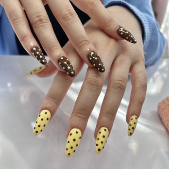 Urbane Nail Care - gel-x inverse polka dots from Diana! - Nail Salons Near Me - Monrovia, California Urbane Nail Care - gel-x inverse polka dots from Diana! - Nail Salons Near Me - Monrovia, California