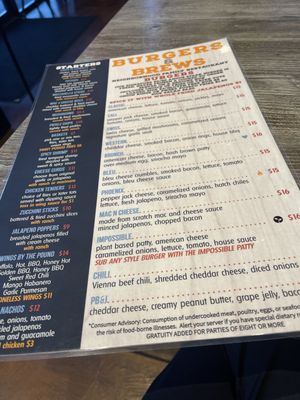Menu photo 6 Burgers & Brews Glendale, AZ Menu photo 6 Burgers & Brews Glendale, AZ