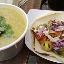 Stone Soup Foodworks - Dahl soup and chicken taco