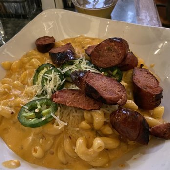 Dillon Dam Brewery - spicy mac with bison sausage - American Near Me - Dillon, Colorado Dillon Dam Brewery - spicy mac with bison sausage - American Near Me - Dillon, Colorado