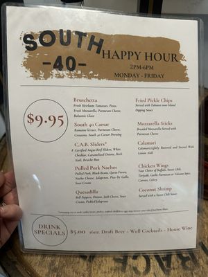 Menu photo 2 South 40 Reno, NV Menu photo 2 South 40 Reno, NV