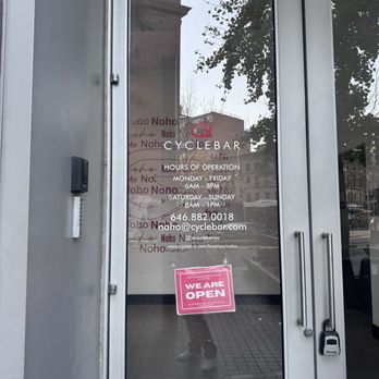 CYCLEBAR - Outside ; Buzz in on the left - Gyms Near Me - New York, New York