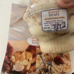 Caramel pecan banana pudding