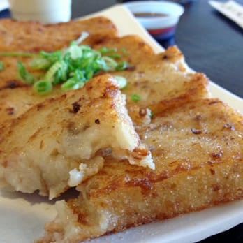 Yi Mei - Daikon Cake $3.00: One of my faves. It was nice and crispy here. - Taiwanese Near Me - Monrovia, California Yi Mei - Daikon Cake $3.00: One of my faves. It was nice and crispy here. - Taiwanese Near Me - Monrovia, California