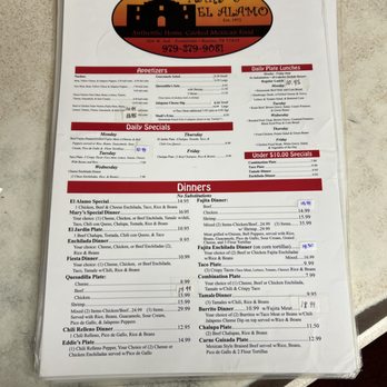 El Alamo Cafe - Updated menu 2023 - American Near Me - Hearne, Texas