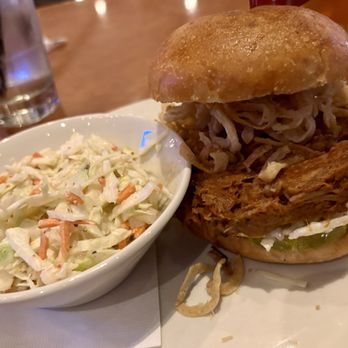 Hard Rock Cafe - Hickory-smoked Pulled-pork Sandwich - New American Near Me - Tampa, Florida Hard Rock Cafe - Hickory-smoked Pulled-pork Sandwich - New American Near Me - Tampa, Florida