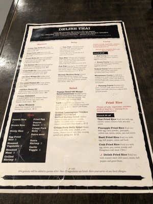 Menu photo 3 Delish Thai Vancouver, WA