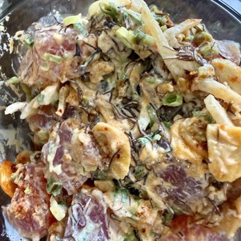 Ali’i Fish Market - The famous Creamy Spicy Garlic Ahi Poke - Hawaiian Near Me - Honolulu, Hawaii Ali’i Fish Market - The famous Creamy Spicy Garlic Ahi Poke - Hawaiian Near Me - Honolulu, Hawaii
