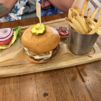 Honey Salt - BACKYARD FAVORITE BURGER - New American Near Me - Las Vegas, Nevada