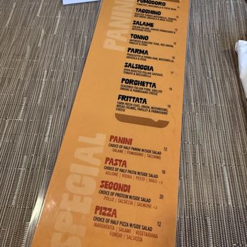Centro - Panini menu - Cafes Near Me - Orange, California