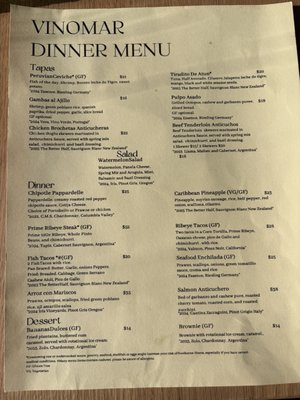 Menu photo 1 Vino Mar Olympia, WA Menu photo 1 Vino Mar Olympia, WA