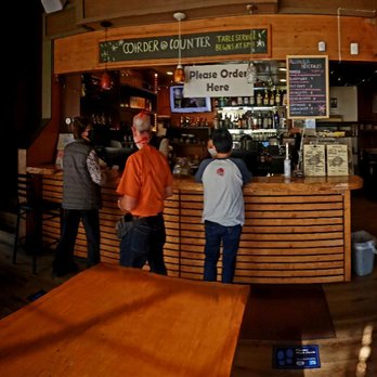 Lama Beans Cafe - Panorama inside waiting in line - New American Near Me - Berkeley, California