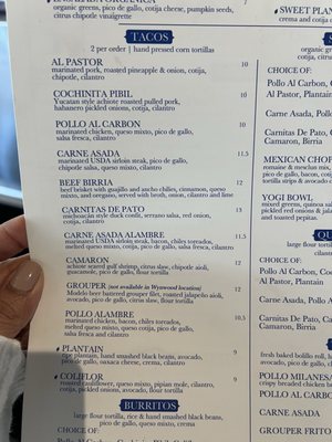 Menu photo 1 Coyo Taco Coral Gables, FL