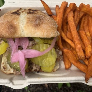 MexiCuban - Pork Cuban Sandwich with Sweet Potato Fries - Food Trucks Near Me - Renton, Washington MexiCuban - Pork Cuban Sandwich with Sweet Potato Fries - Food Trucks Near Me - Renton, Washington