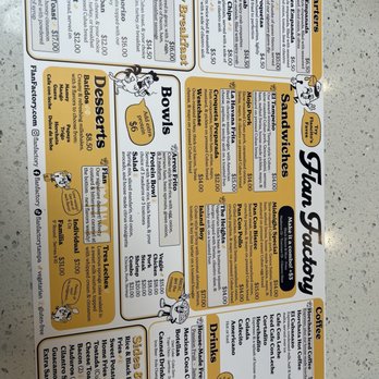 Flan Factory - Menu - Cuban Near Me - Tampa, Florida Flan Factory - Menu - Cuban Near Me - Tampa, Florida
