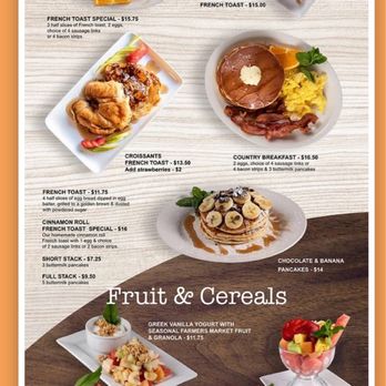 Foxy's Restaurant - Breakfast menu - Diners Near Me - Glendale, California