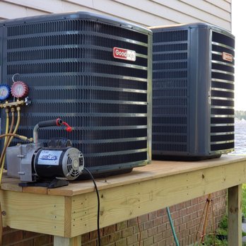 East Coast Heating and Air Conditioning - Completing the installation of two GOODMAN split Heat Pumps on the river. - Heating & Air Conditioning/HVAC Near Me - Washington, North Carolina East Coast Heating and Air Conditioning - Completing the installation of two GOODMAN split Heat Pumps on the river. - Heating & Air Conditioning/HVAC Near Me - Washington, North Carolina