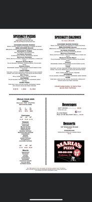 Menu photo 1 Maria's Pizza Colona, IL