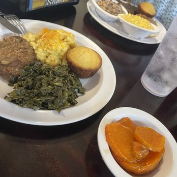 Mary Ruth's Restaurant - Candied yams, collards, Mac and cheese, cubed steak - all from the hot bar - Southern Near Me - Georgiana, Alabama Mary Ruth's Restaurant - Candied yams, collards, Mac and cheese, cubed steak - all from the hot bar - Southern Near Me - Georgiana, Alabama