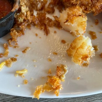 Dockside Waterfront Grill - Grease residue from fried shrimp - Seafood Near Me - Venice, Florida Dockside Waterfront Grill - Grease residue from fried shrimp - Seafood Near Me - Venice, Florida