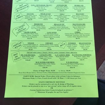 Speed's Hangar Deli - Menu 2/2 - Delis Near Me - Prescott, Arizona Speed's Hangar Deli - Menu 2/2 - Delis Near Me - Prescott, Arizona
