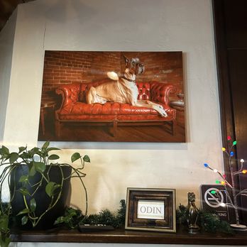 Parish Publick House - a dog resting on a couch - Irish Pub Near Me - Aptos, California