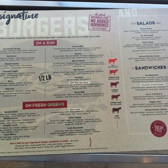 The Counter - Menu - Burgers Near Me - Honolulu, Hawaii
