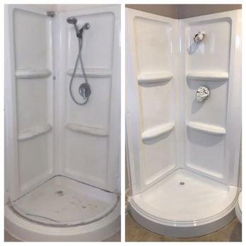 J Lopez Reglazing - Before: left After: Right - Refinishing Services Near Me J Lopez Reglazing - Before: left After: Right - Refinishing Services Near Me