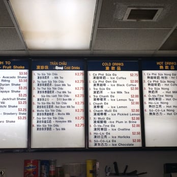 Ba Xuyen - drink menu - Vietnamese Near Me - Brooklyn, New York