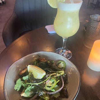 Nori - Brussel sprouts and "I'm on vacation" cocktail - Vegan Near Me - Austin, Texas Nori - Brussel sprouts and "I'm on vacation" cocktail - Vegan Near Me - Austin, Texas