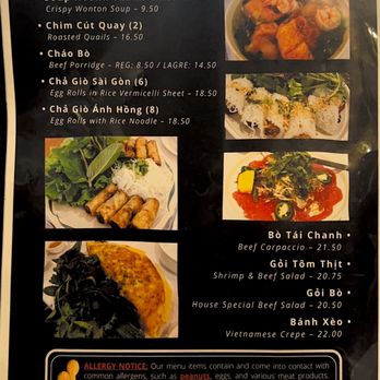 Anh Hong Saigon - Menu - Vietnamese Near Me - Milpitas, California Anh Hong Saigon - Menu - Vietnamese Near Me - Milpitas, California