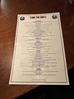 Menu photo 1 Stone Fire Grille Beachwood, NJ Menu photo 1 Stone Fire Grille Beachwood, NJ