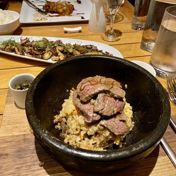 Morimoto Maui - Ishi Yaki Buri Bop, hamakua mushrooms, and Braised Black Cod - Japanese Near Me - Wailea, Hawaii Morimoto Maui - Ishi Yaki Buri Bop, hamakua mushrooms, and Braised Black Cod - Japanese Near Me - Wailea, Hawaii