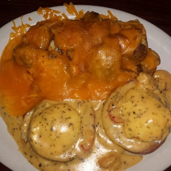 Mason's Grill - Delicious Seafood Au Gratin Benedict w/Hash Browns add extra, extra cheese. - American Near Me - Baton Rouge, Louisiana Mason's Grill - Delicious Seafood Au Gratin Benedict w/Hash Browns add extra, extra cheese. - American Near Me - Baton Rouge, Louisiana