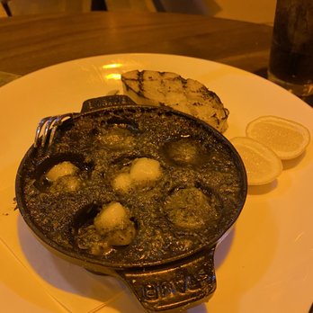 Tesoro - Bay scallop prep in escargot plate - Mediterranean Near Me - Marco Island, Florida