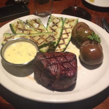 J. Alexander's - Filet Mignon, grilled zucchini and hybrid tomatoes - Steakhouses Near Me - Plantation, Florida J. Alexander's - Filet Mignon, grilled zucchini and hybrid tomatoes - Steakhouses Near Me - Plantation, Florida