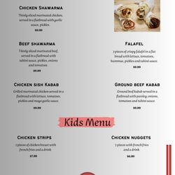 Mediterranean Don Omar - Menu