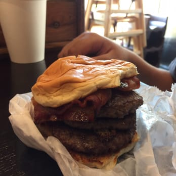 Uburger - Kids triple patty. Yes a kid ate a triple patty - Burgers Near Me - Andover, Massachusetts
