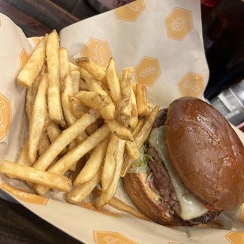 Montana Jack - Jack Burger with fries - Burgers Near Me - Big Sky, Montana