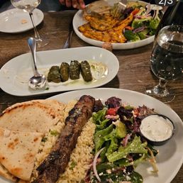 Kabob, Grape Leaves Kabob, Grape Leaves