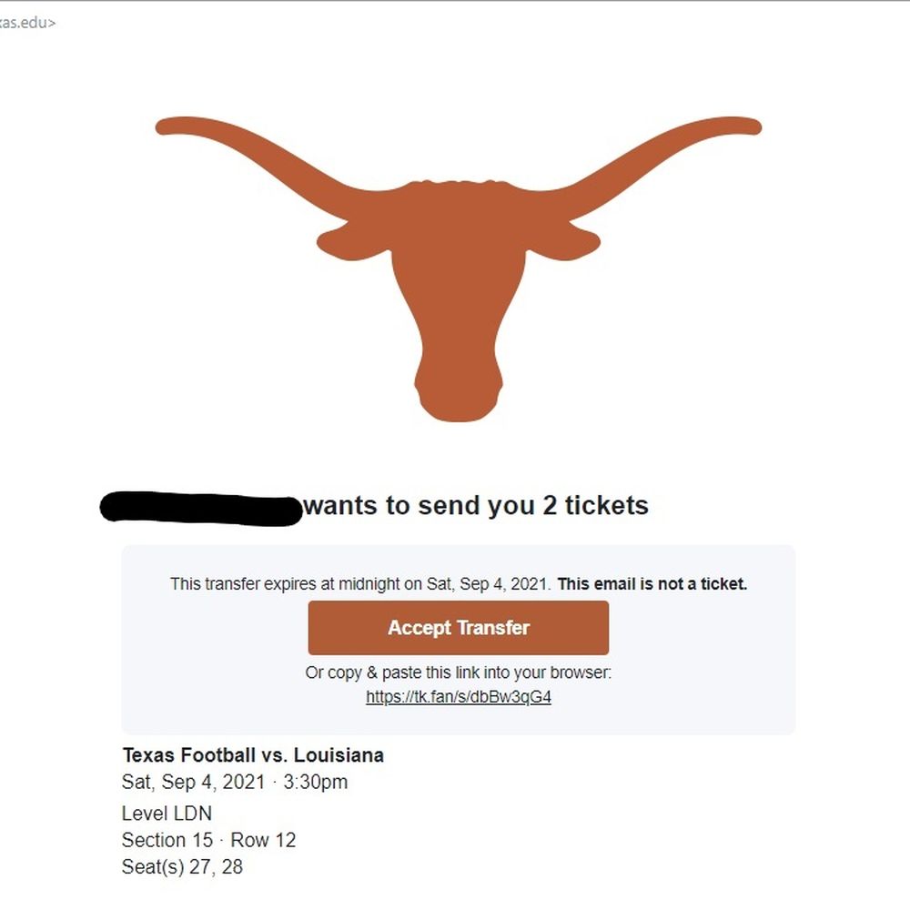 Ticket City - *Tickets arrived after the start of the game. - Ticket Sales Near Me - Austin, Texas