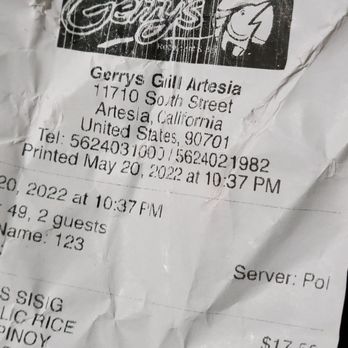 Gerry's Grill - Great Food. Rude Server. - Filipino Near Me - Artesia, California Gerry's Grill - Great Food. Rude Server. - Filipino Near Me - Artesia, California
