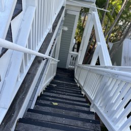 Try lugging your suitcase up this stairway. Yea- there are 3 more to go
