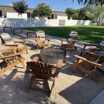 Cuyama Buckhorn - Fire pit closer to the rooms. - American Near Me - New Cuyama, California