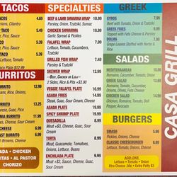 New Casa Grill Menu