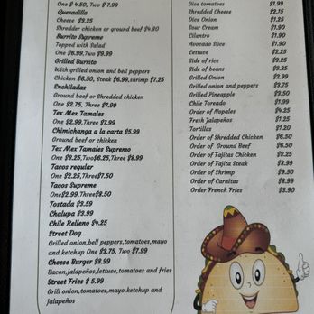 Del Sur Mexican Grill - Menu - Steakhouses Near Me - Lucedale, Mississippi