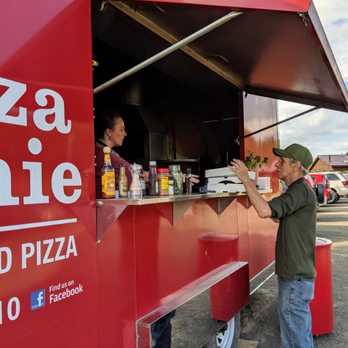 The Pizza Genie - Serving customers. - Food Trucks Near Me - Burlington, New York The Pizza Genie - Serving customers. - Food Trucks Near Me - Burlington, New York