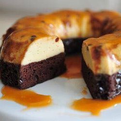 Traditional Authentic Mexican Food - Chocoflan a delicious flan and chocolate cake infused piece of Heaven