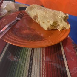 Chicken and Potato Burrito